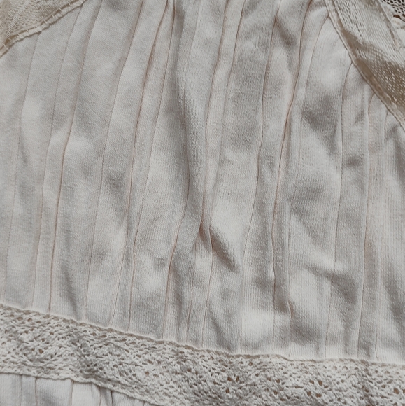 ZARA BANDAGE Knit Pleated Midi Dress Ivory Stretch Sleeveless V Neck Viscose L - Picture 15 of 16